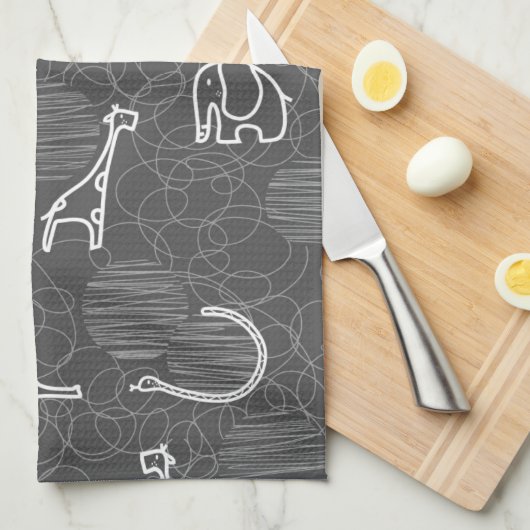 Safaritiere 5 handtuch (Viertel Falte)