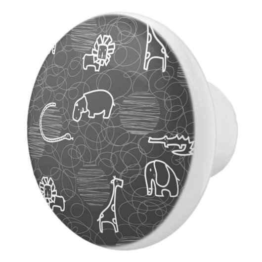 Safaritiere 5 keramikknauf (Rechts)