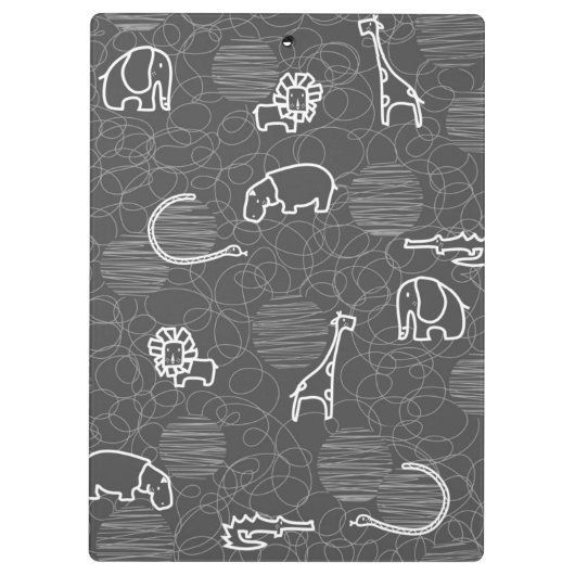 Safaritiere 5 klemmbrett (Rückseite)