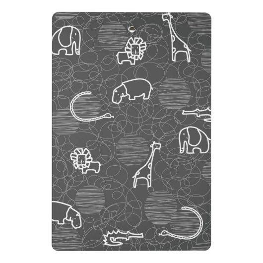 Safaritiere 5 mini klemmbrett (Rückseite)