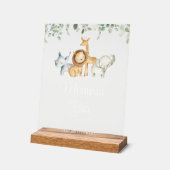 Safaritiere, Dschungel, Wildtiere, Momosa Bar Acrylschild (Winkel)