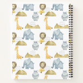 Safaritiere Notizblock (Rückseite)