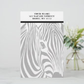 Safarizebra-persönliches Briefpapier (Stehend Vorderseite)