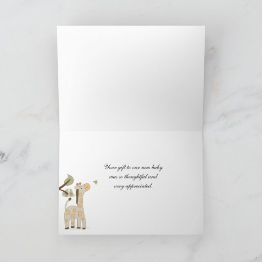 Safarri danken Ihnen Karten (Innenseite)