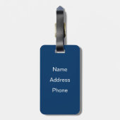 Safe an der Platte Gepäckanhänger (Rückseite vertikal)