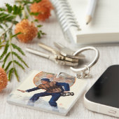 Safe an der Platte Schlüsselanhänger (Vorderseite rechts)