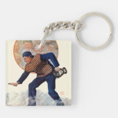 Safe an der Platte Schlüsselanhänger (Rückseite)