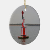 Safe Channel Bouy River Crouch Keramik Ornament (Rechts)