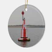 Safe Channel Bouy River Crouch Keramik Ornament (Links)