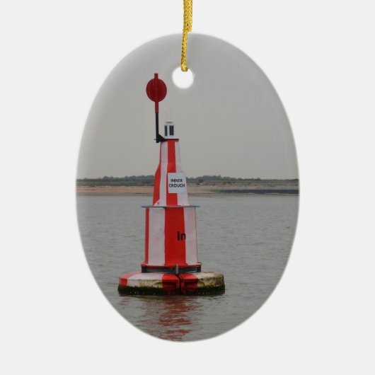 Safe Channel Bouy River Crouch Keramikornament (Vorne)