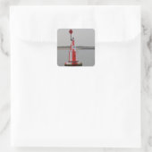 Safe Channel Bouy River Crouch Quadratischer Aufkleber (Tasche)