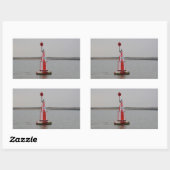Safe Channel Bouy River Crouch Rechteckiger Aufkleber (Blatt)