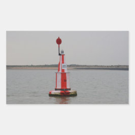 Safe Channel Bouy River Crouch Rechteckiger Aufkleber