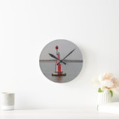 Safe Channel Bouy River Crouch Runde Wanduhr (Zuhause)