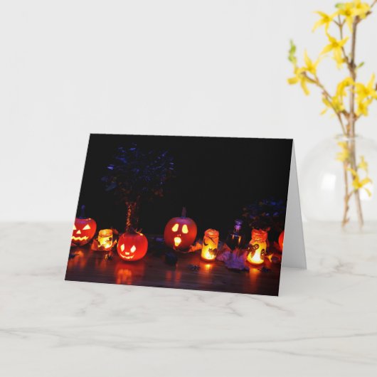 Safe Halloween Dekorationen Karte (Gelbe Blume)