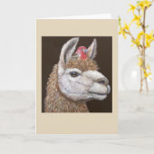 Safe Haven Lama und Finish-Karte Karte (Gelbe Blume)