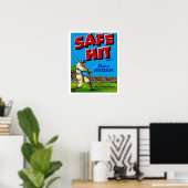 Safe Hit Poster (Heimbüro)