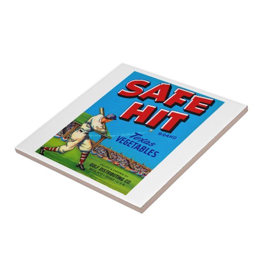 Safe Hit Vintag Lable Art Fliese (Seite)