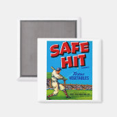 Safe Hit Vintag Lable Art Magnet (Vorderseite/Rückseite)