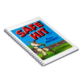 Safe Hit Vintag Lable Art Notizblock (Rechte Seite)