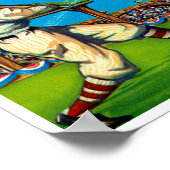 Safe Hit Vintag Lable Art Poster (Ecke)