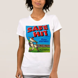 Safe Hit Vintage Etikettenkunst T-Shirt