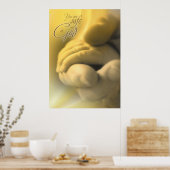 SAFE IN GOD - Christliches religiöses Plakat (Küche)