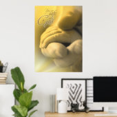 SAFE IN GOD - Christliches religiöses Plakat (Heimbüro)