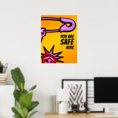 SAFE Liberty Pop1: Sie sind hier sicher POSTER 18X (Heimbüro)