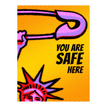 SAFE Liberty Pop1: Sie sind hier sicher POSTER 18X
