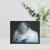 "Safe" Love Couple Embrace Postkarte (Stehend Vorderseite)