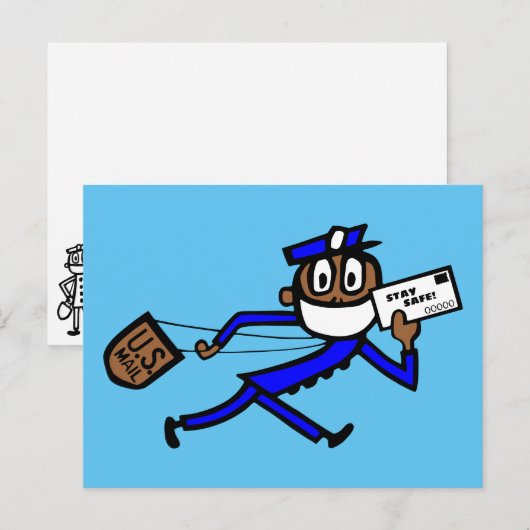 Safe Mail Carrier Postkarte (Vorne/Hinten)