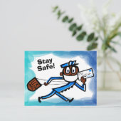 Safe Mail Carrier Postkarte (Stehend Vorderseite)