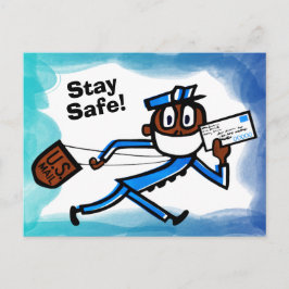 Safe Mail Carrier Postkarte