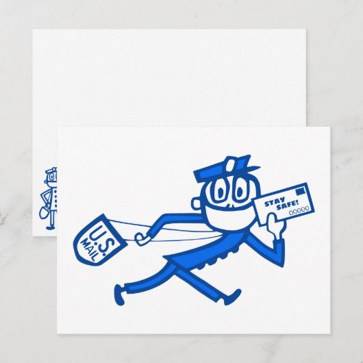 Safe Mail Carrier Postkarte (Vorne/Hinten)