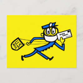 Safe Mail Carrier Postkarte