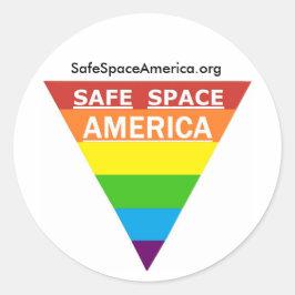 Safe Space America Round Sticker