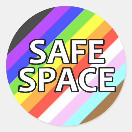 Safe Space Aufkleber (Vorderseite)