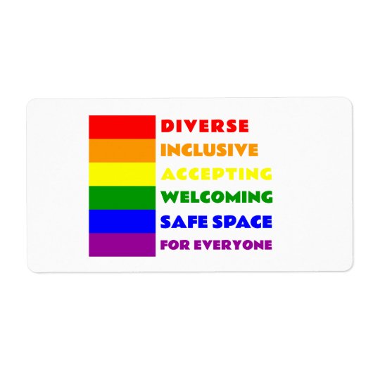 Safe-Space-Aufkleber LGBTQ+ (Vorne)