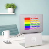 Safe-Space-Aufkleber LGBTQ+ Aufkleber (Laptop auf Schreibtisch)