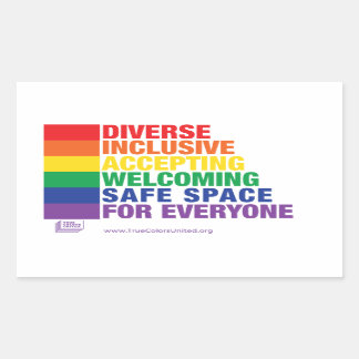 Safe-Space-Aufkleber Rechteckiger Aufkleber
