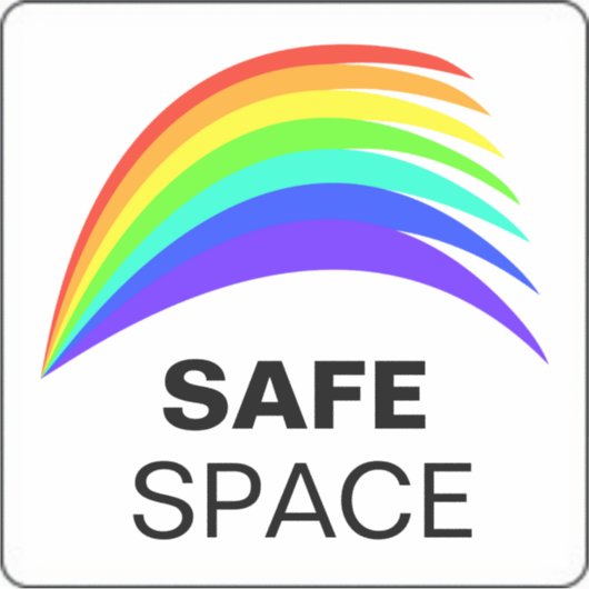 Safe Space Vinyl Sticker (Vorderseite)