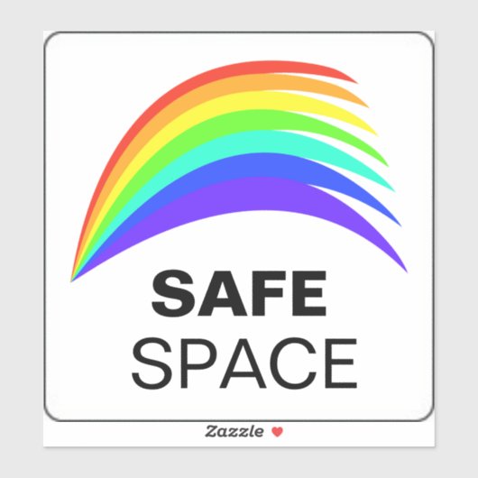 Safe Space Vinyl Sticker (Blatt)