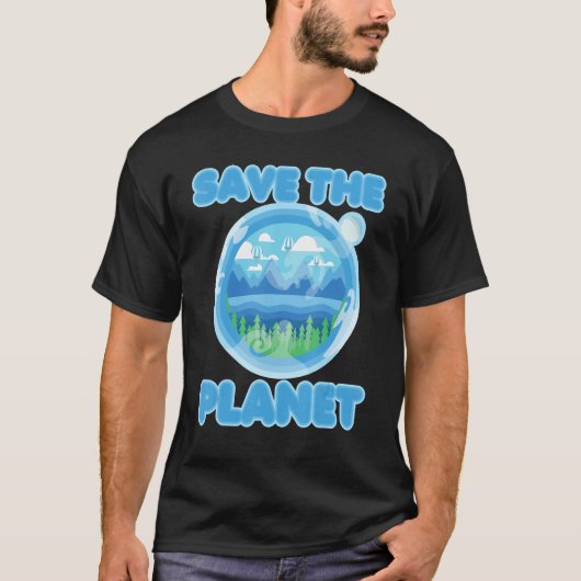 Safe the Planet Mother Earth Go Green T-Shirt (Vorderseite)