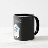 SAFE THE POLAR BEARS\CUTE AND WHITE POLAR BEAR TASSE (VorderseiteRechts)