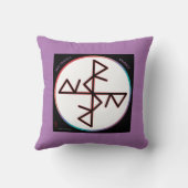 Safe Travels Bindrune Pillow Kissen (Rückseite)