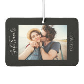 Safe Travels Gift For Him Custom Photo Car Autolufterfrischer (Rückseite)