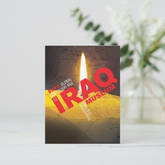 SAFE VIGIL Postkarte (mit Kerze) (Stehend Vorderseite)