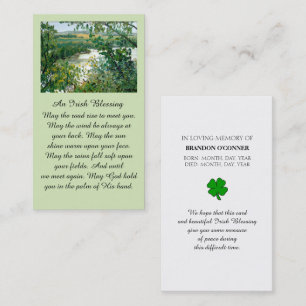 Safely Home Memorial Irish Blessing Gebetskarte Visitenkarte