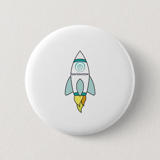 Safemoon zur Mondrakete Button (Vorderseite)